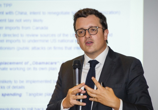 Ludovic Subran gives his take on the “House of Trump”  to MEB entrepreneurs